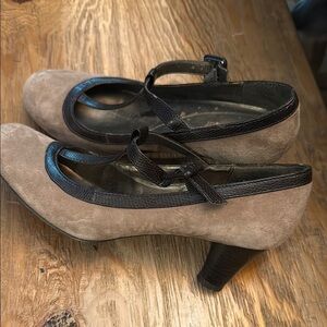 Elegant Brown Suede Heels Victorian Whimsy Cottagecore